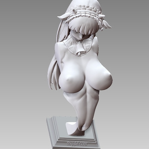 『​Stepgirl-COW STATUE』 STL file for 3D printing 缩略图 4
