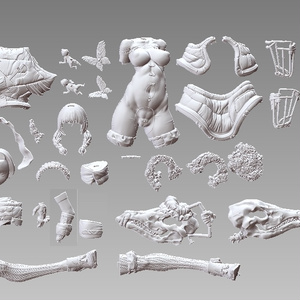 『REDHOOD / 11:00AM』　STL file for 3D printing 缩略图 10