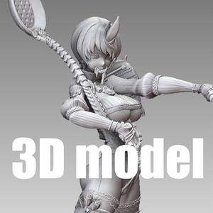 『StrawbberyDemon / 阿』　STL file for 3D printing