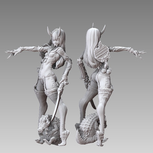 『GreenAppleMemon / 吽』　STL file for 3D printing 缩略图 2