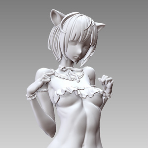 『Stepgirl-FOX』　STL file for 3D printing 缩略图 3