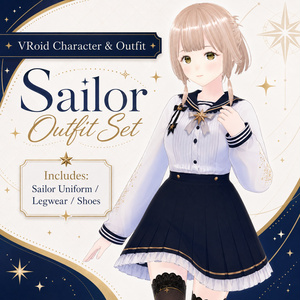 【Vroid衣装】Starlight Sailor Outfit Set