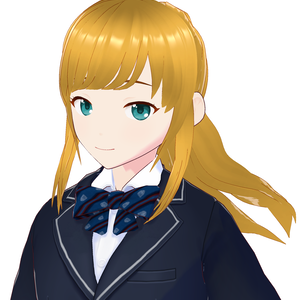 【VRoid正式版 3Ⅾモデル】女子高生 秋沢心毬（vroid形式）（ヘアプ）