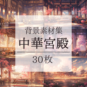 【背景素材】【ピンク】中華風 チャイナ風 古代中国 宮殿 王宮 建築等 内観 外観 背景30枚【画集】【コンセプトアート】