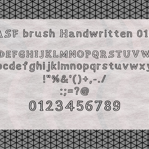 ASF brush Handwritten Font 018