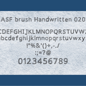 ASF brush Handwritten Font 020
