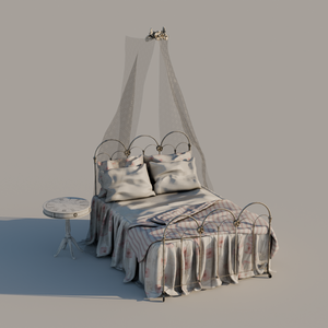 Cute Comfy Bed with Veil