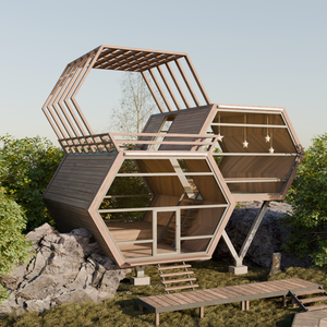 Hex Cabin Low Poly キャビン