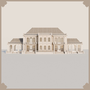 VRChat World Template Golden Manor 缩略图 3
