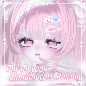 【無料】୨୧ マイメロとシナモンヘアピン | my melody & cinnamoroll hairpins ୨୧