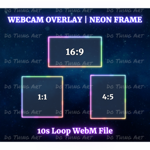 Vtuber Assets | Twitch Overlay Webcam Design | Stream Overlay Package | Stream Assets |Twitch Assets | PngTuber Assets | Streamer Assets