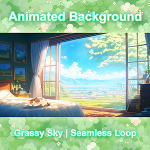 5 Set Animated Background Bundle | Vtuber Animated Background | Nature Style | Twitch Loading Screens | Background
