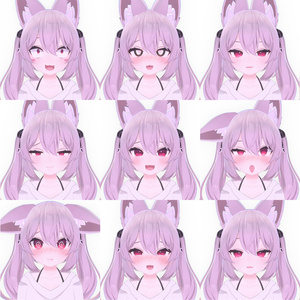 Karin Face Expression カリン 9個 表情 缩略图 2
