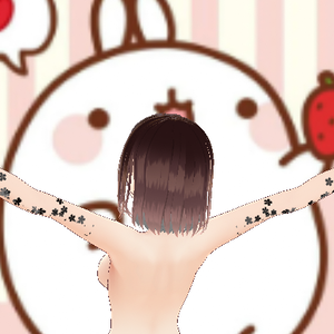FREE VRoid female arm tattoo FLOWERS PNG