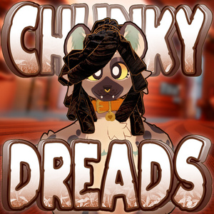 VRChat Chunky Dreadlocks for Skip4D Chibi