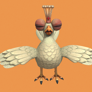 King Chicken CTRNF 3D Model ランダムな毎日のモデル VRChatアバター