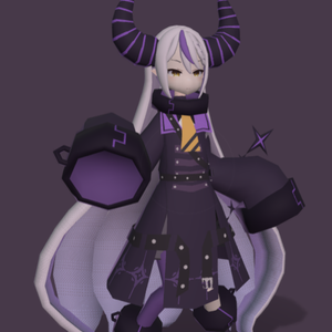 Laplus Darknesss Low Poly VRChatアバター  Avatar  3D Model