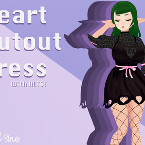 [Vroid] Heart Cutout Dress!