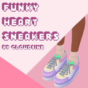[Vroid] Funky Heart Sneakers
