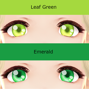 Green eyes pack Leaf Green/ Emerald VRoid