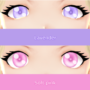 Pastel eyes purple/pink Lavender & Soft Hearts VRoid