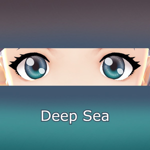 Deep Sea Vroid eye texture blue/grey/purple/green
