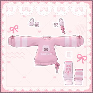 【MameFriends】Yamiusa Ribbon Sweater【MA対応】 缩略图 3