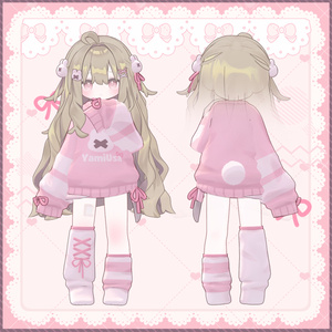 【MameFriends】Yamiusa Ribbon Sweater【MA対応】 缩略图 2