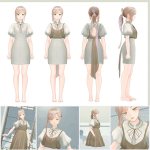 4アバター対応∴sheer apron over minidress 缩略图 8