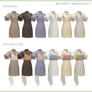 4アバター対応∴sheer apron over minidress 缩略图 12
