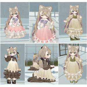 キプフェル対応∴Perlen Creme Kleid 缩略图 8