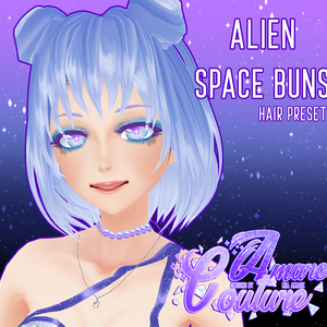 [AC] ALIEN SPACE BUNS HAIR PRESET