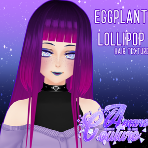 [AC] EGGPLANT LOLLIPOP HAIR TEXTURE