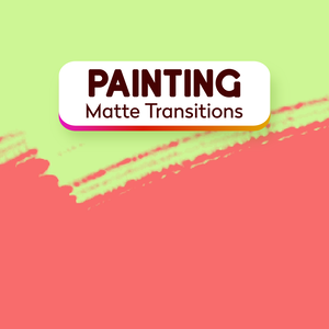 Brush Stroke Matte Transitions: Artistic Animated Stream Assets (webm and mov)