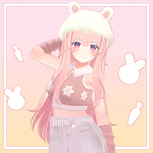 [kikyo] Cutie rabbit hat set (VRC 3Dアイテム) 缩略图 5