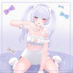 [kikyo / 桔梗] Ribbon lace lovely girl (VRC 3Dアイテム) 缩略图 5