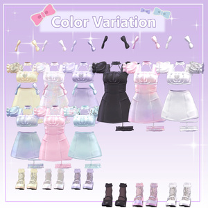 [maya / 舞夜] Ribbon lace lovely girl (VRC 3Dアイテム) 缩略图 6