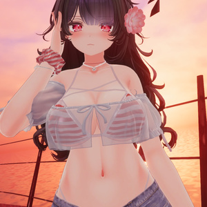 [6アバター対応] Summer Flower💙 (VRC 3Dアイテム) 缩略图 18