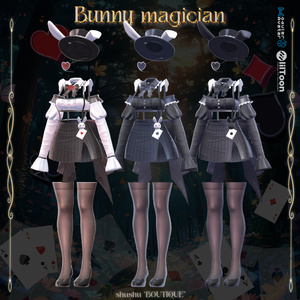 [7アバター対応] Bunny magician🐇🖤 (VRC 3Dアイテム) 缩略图 16