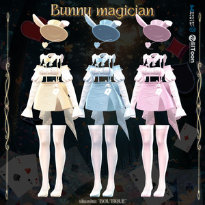 [7アバター対応] Bunny magician🐇🖤 (VRC 3Dアイテム) 缩略图 17