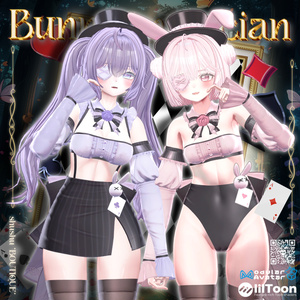 [7アバター対応] Bunny magician🐇🖤 (VRC 3Dアイテム) 缩略图 2