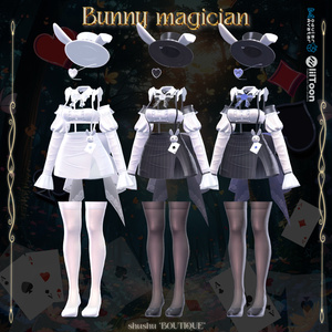 [7アバター対応] Bunny magician🐇🖤 (VRC 3Dアイテム) 缩略图 15
