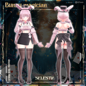 [7アバター対応] Bunny magician🐇🖤 (VRC 3Dアイテム) 缩略图 8