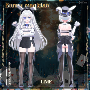 [7アバター対応] Bunny magician🐇🖤 (VRC 3Dアイテム) 缩略图 10