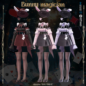 [7アバター対応] Bunny magician🐇🖤 (VRC 3Dアイテム) 缩略图 18