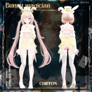 [7アバター対応] Bunny magician🐇🖤 (VRC 3Dアイテム) 缩略图 9