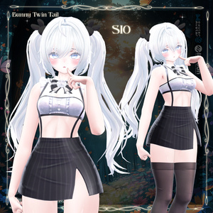 [VRC Hair] Bunny Twin Tail🐇🖤 (8アバター対応) 缩略图 9