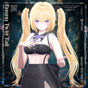 [VRC Hair] Bunny Twin Tail🐇🖤 (8アバター対応) 缩略图 12