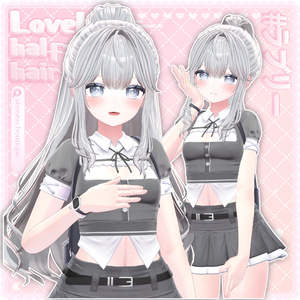 [VRC Hair] Lovely half-up hair💛 (8アバター対応) 缩略图 5