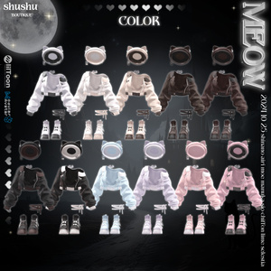 [8アバター対応] MEOW🖤(VRC 3Dアイテム) 缩略图 17
